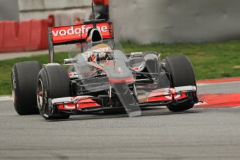 World © Octane Photographic 2011. Formula 1 testing Wednesday 9th March 2011 Circuit de Catalunya. McLaren MP4/26 - Lewis Hamilton. Digital ref : 0020CB1D2330