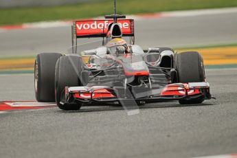 World © Octane Photographic 2011. Formula 1 testing Wednesday 9th March 2011 Circuit de Catalunya. McLaren MP4/26 - Lewis Hamilton. Digital ref : 0020CB1D2333