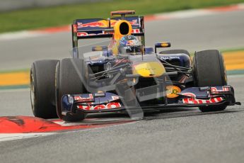 World © Octane Photographic 2011. Formula 1 testing Wednesday 9th March 2011 Circuit de Catalunya. Red Bull RB7 - Sebastian Vettel. Digital ref : 0020CB1D2349