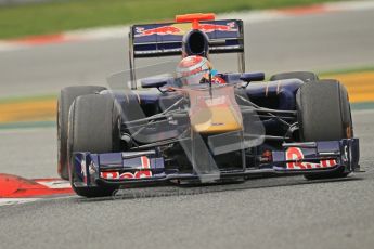 World © Octane Photographic 2011. Formula 1 testing Wednesday 9th March 2011 Circuit de Catalunya. Toro Rosso STR6 - Sebastien Buemi. Digital ref : 0020CB1D2373