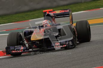 World © Octane Photographic 2011. Formula 1 testing Wednesday 9th March 2011 Circuit de Catalunya. Toro Rosso STR6 - Sebastien Buemi. Digital ref : 0020LW7D0052