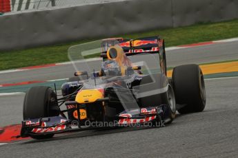 World © Octane Photographic 2011. Formula 1 testing Wednesday 9th March 2011 Circuit de Catalunya. Red Bull RB7 - Sebastian Vettel. Digital ref : 0020LW7D0068