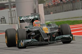 World © Octane Photographic 2011. Formula 1 testing Wednesday 9th March 2011 Circuit de Catalunya. Lotus T124 - Jarno Trulli. Digital ref : 0020LW7D0134