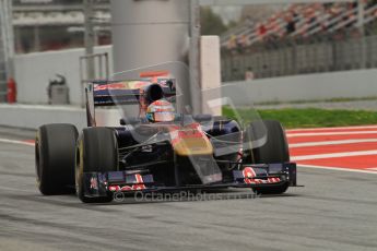 World © Octane Photographic 2011. Formula 1 testing Wednesday 9th March 2011 Circuit de Catalunya. Toro Rosso STR6 - Sebastien Buemi. Digital ref : 0020LW7D0155