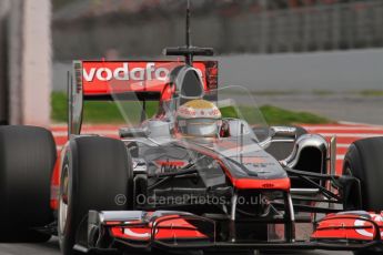 World © Octane Photographic 2011. Formula 1 testing Wednesday 9th March 2011 Circuit de Catalunya. McLaren MP4/16 - Lewis Hamilton. Digital ref : 0020LW7D0326