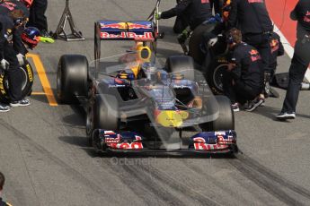 World © Octane Photographic 2011. Formula 1 testing Wednesday 9th March 2011 Circuit de Catalunya. Red Bull RB7 - Sebastian Vettel. Digital ref : 0020LW7D0538