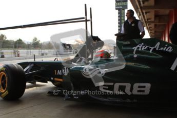 World © Octane Photographic 2011. Formula 1 testing Wednesday 9th March 2011 Circuit de Catalunya. Lotus T124 - Jarno Trulli. Digital ref : 0020LW7D0743