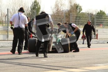 World © Octane Photographic 2011. Formula 1 testing Wednesday 9th March 2011 Circuit de Catalunya. Lotus T124 - Jarno Trulli. Digital ref : 0020LW7D0772