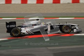 World © Octane Photographic 2011. Formula 1 testing Wednesday 9th March 2011 Circuit de Catalunya. Williams FW33 - Pastor Maldonado. Digital ref : 0020LW7D8558