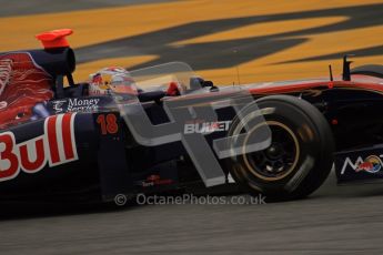 World © Octane Photographic 2011. Formula 1 testing Wednesday 9th March 2011 Circuit de Catalunya. Toro Rosso STR6 - Sebastien Buemi. Digital ref : 0020LW7D8674