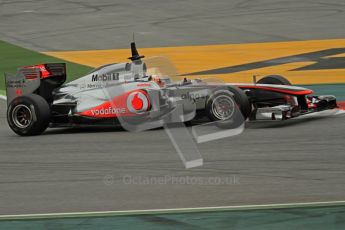 World © Octane Photographic 2011. Formula 1 testing Wednesday 9th March 2011 Circuit de Catalunya. McLaren MP4/26 - Lewis Hamilton. Digital ref : 0020LW7D8743