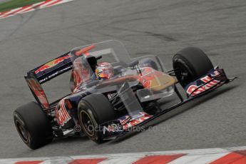 World © Octane Photographic 2011. Formula 1 testing Wednesday 9th March 2011 Circuit de Catalunya. Toro Rosso STR6 - Sebastien Buemi. Digital ref : 0020LW7D8872