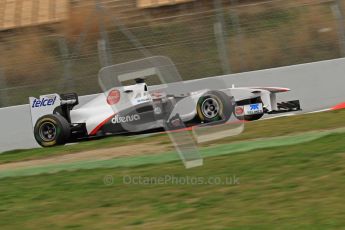 World © Octane Photographic 2011. Formula 1 testing Wednesday 9th March 2011 Circuit de Catalunya. Sauber C30 - Kamui Kobayashi. Digital ref : 0020LW7D9062