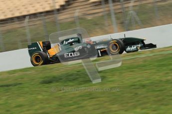 World © Octane Photographic 2011. Formula 1 testing Wednesday 9th March 2011 Circuit de Catalunya. Lotus T124 - Jarno Trulli. Digital ref : 0020LW7D9173