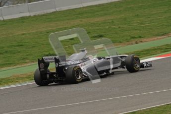 World © Octane Photographic 2011. Formula 1 testing Wednesday 9th March 2011 Circuit de Catalunya. Williams FW33 - Pastor Maldonado. Digital ref : 0020LW7D9233