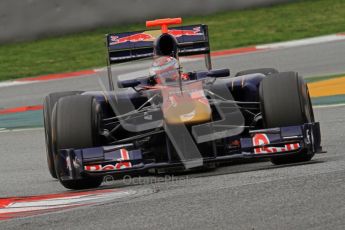 World © Octane Photographic 2011. Formula 1 testing Wednesday 9th March 2011 Circuit de Catalunya. Toro Rosso STR6 - Sebastien Buemi. Digital ref : 0020LW7D9493