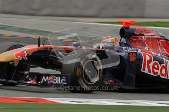 World © Octane Photographic 2011. Formula 1 testing Wednesday 9th March 2011 Circuit de Catalunya. Toro Rosso STR6 - Sebastien Buemi. Digital ref : 0020LW7D9709