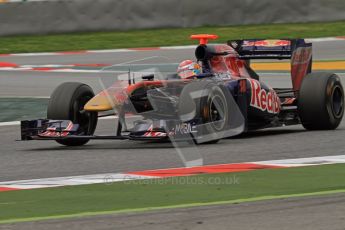 World © Octane Photographic 2011. Formula 1 testing Wednesday 9th March 2011 Circuit de Catalunya. Toro Rosso STR6 - Sebastien Buemi. Digital ref : 0020LW7D9803