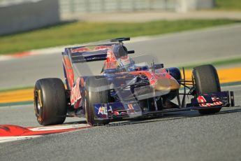 World © Octane Photographic 2011. Formula 1 testing Thursday 10th March 2011 Circuit de Catalunya. Toro Rosso STR6 - Jamie Alguersuari. Digital ref : 0023cb1d2932