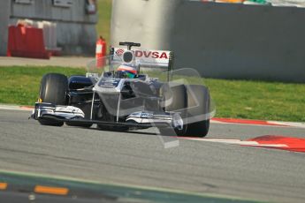 World © Octane Photographic 2011. Formula 1 testing Thursday 10th March 2011 Circuit de Catalunya. Williams FW33 - Rubens Barrichello. Digital ref : 0023cb1d2937