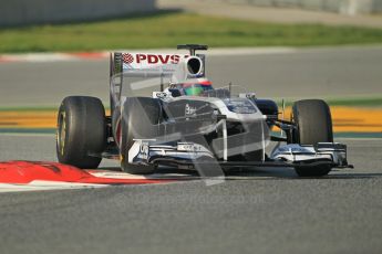 World © Octane Photographic 2011. Formula 1 testing Thursday 10th March 2011 Circuit de Catalunya. Williams FW33 - Rubens Barrichello. Digital ref : 0023cb1d2940