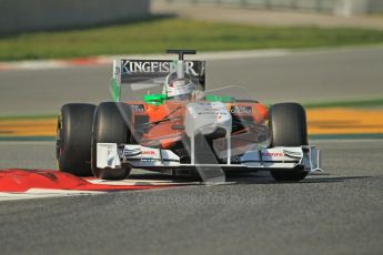 World © Octane Photographic 2011. Formula 1 testing Thursday 10th March 2011 Circuit de Catalunya. Force India VJM04 - Adrian Sutil. Digital ref : 0023CB1D3072