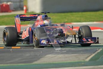 World © Octane Photographic 2011. Formula 1 testing Thursday 10th March 2011 Circuit de Catalunya. Toro Rosso STR6 - Jamie Alguersuari. Digital ref : 0023CB1D3081