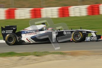 World © Octane Photographic 2011. Formula 1 testing Thursday 10th March 2011 Circuit de Catalunya. Williams FW33 - Rubens Barrichello. Digital ref : 0023CB1D3205