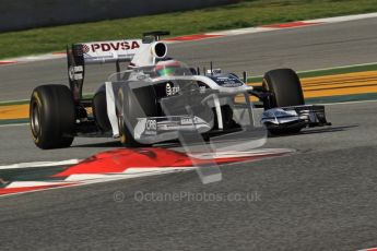 World © Octane Photographic 2011. Formula 1 testing Thursday 10th March 2011 Circuit de Catalunya. Williams FW33 - Rubens Barrichello. Digital ref : 0023LW7D1163