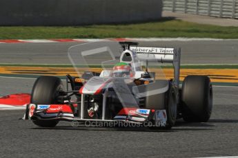 World © Octane Photographic 2011. Formula 1 testing Thursday 10th March 2011 Circuit de Catalunya. Sauber C30 - Sergio Perez. Digital ref : 0023LW7D1187