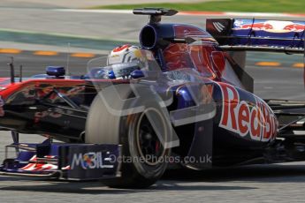 World © Octane Photographic 2011. Formula 1 testing Thursday 10th March 2011 Circuit de Catalunya. Toro Rosso STR6 - Jamie Alguersuari. Digital ref : 0023LW7D1431
