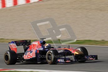 World © Octane Photographic 2011. Formula 1 testing Thursday 10th March 2011 Circuit de Catalunya. Toro Rosso STR6 - Jamie Alguersuari. Digital ref : 0023LW7D1722
