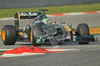 World © Octane Photographic 2011. Formula 1 testing Friday 11th March 2011 Circuit de Catalunya. Lotus T124 - Heikki Kovalainen. Digital ref : 0022CB1D3367