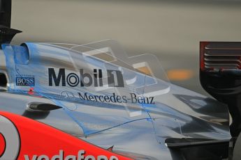 World © Octane Photographic 2011. Formula 1 testing Friday 11th March 2011 Circuit de Catalunya. McLaren MP4/26 - Jenson Button. Digital ref : 0022CB1D3642