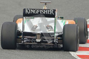 World © Octane Photographic 2011. Formula 1 testing Friday 11th March 2011 Circuit de Catalunya. Force India VJM04 - Adrian Sutil. Digital ref : 0022CB1D3799
