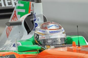 World © Octane Photographic 2011. Formula 1 testing Friday 11th March 2011 Circuit de Catalunya. Force India VJM04 - Adrian Sutil. Digital ref : 0022CB1D3818