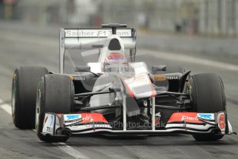 World © Octane Photographic 2011. Formula 1 testing Friday 11th March 2011 Circuit de Catalunya. Sauber C30 - Kamui Kobayashi. Digital ref : 0022CB1D3849