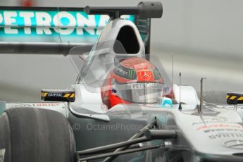 World © Octane Photographic 2011. Formula 1 testing Friday 11th March 2011 Circuit de Catalunya. Mercedes MGP W02 - Michael Schumacher. Digital ref : 0022CB1D3870