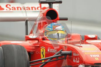 World © Octane Photographic 2011. Formula 1 testing Friday 11th March 2011 Circuit de Catalunya. Ferrari 150° Italia - Fernando Alonso. Digital ref : 0022CB1D3885