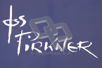 World © Octane Photographic 2011. Formula 1 testing Friday 11th March 2011 Circuit de Catalunya. Toro Rosso artist, Ros Pirkner's signature. Digital ref : 0022CB1D4247