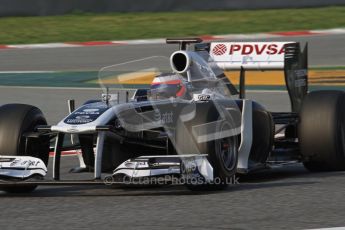 World © Octane Photographic 2011. Formula 1 testing Friday 11th March 2011 Circuit de Catalunya. Williams FW33 - Rubens Barrichello. Digital ref : 0022LW7D1869