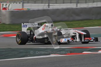 World © Octane Photographic 2011. Formula 1 testing Friday 11th March 2011 Circuit de Catalunya. Sauber C30 - Kamui Kobayashi. Digital ref : 0022LW7D2145