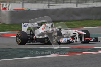 World © Octane Photographic 2011. Formula 1 testing Friday 11th March 2011 Circuit de Catalunya. Sauber C30 - Kamui Kobayashi. Digital ref : 0022LW7D2145