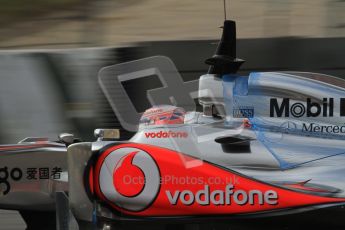 World © Octane Photographic 2011. Formula 1 testing Friday 11th March 2011 Circuit de Catalunya. McLaren MP4/26 - Jenson Button. Digital ref : 0022LW7D2405