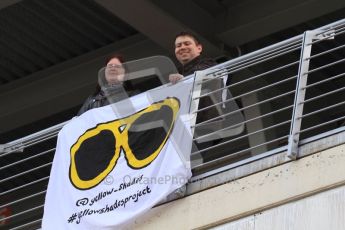 World © Octane Photographic 2011. Formula 1 testing Friday 11th March 2011 Circuit de Catalunya. Yellow Shades Project. Digital ref : 0022LW7D2687