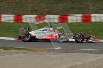 World © Octane Photographic 2011. Formula 1 testing Friday 11th March 2011 Circuit de Catalunya. McLaren MP4/26 - Jenson Button. Digital ref : 0022LW7D2781