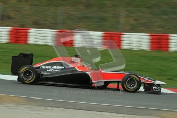 World © Octane Photographic 2011. Formula 1 testing Friday 11th March 2011 Circuit de Catalunya. Virgin MVR-02 - Jerome d'Ambrisio. Digital ref : 0022LW7D2796