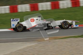 World © Octane Photographic 2011. Formula 1 testing Friday 11th March 2011 Circuit de Catalunya. Sauber C30 - Kamui Kobayashi. Digital ref : 0022LW7D2877