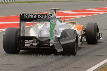 World © Octane Photographic 2011. Formula 1 testing Friday 11th March 2011 Circuit de Catalunya. Force India VJM04 - Adrian Sutil. Digital ref : 0022LW7D3056