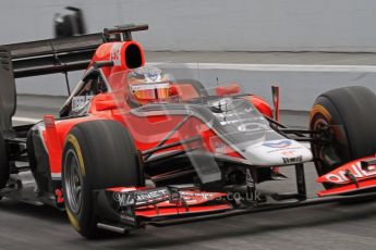 World © Octane Photographic 2011. Formula 1 testing Friday 11th March 2011 Circuit de Catalunya. Virgin MVR-02 - Jerome d'Ambrisio. Digital ref : 0022LW7D3082